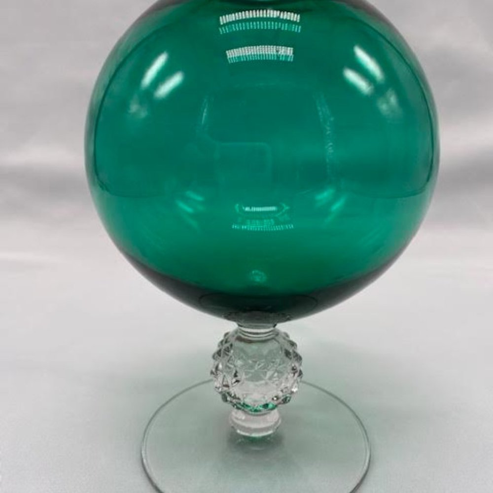 Rare Vintage Morgantown Golf Ball Ritz green Ivy Ball Vase